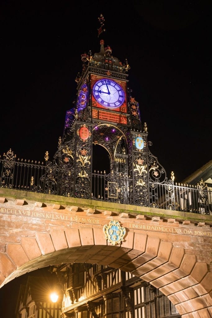 Purple Flag Eastgate Clock Chester.com